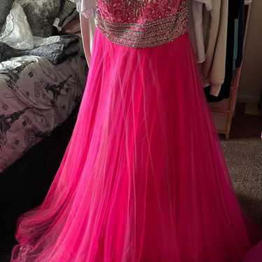 PINK prom dress/formal dress - image 1