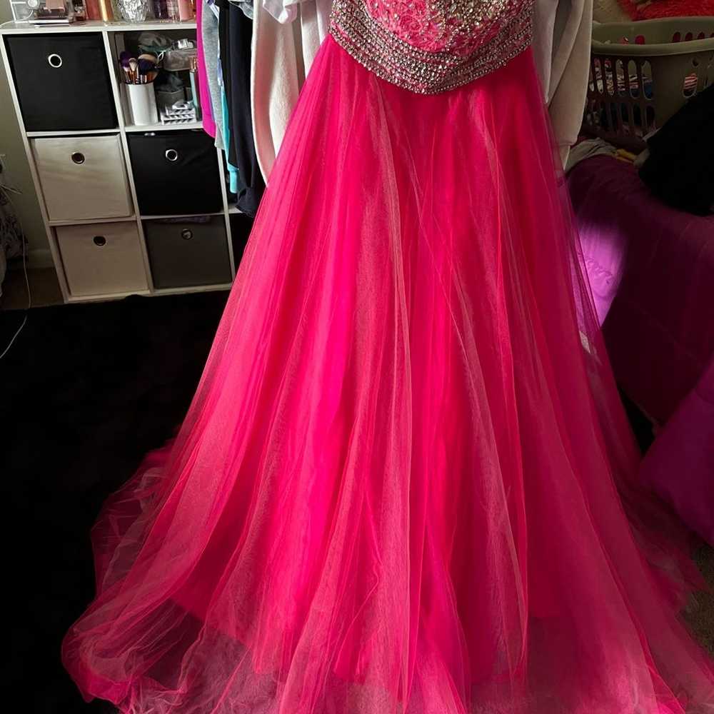 PINK prom dress/formal dress - image 3