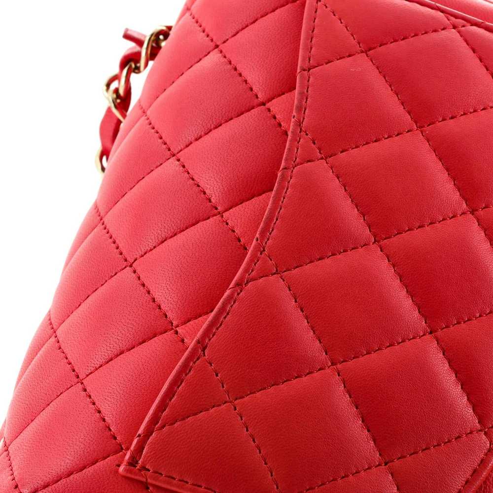 Chanel Square Classic Single Flap Bag Quilted Lam… - image 8