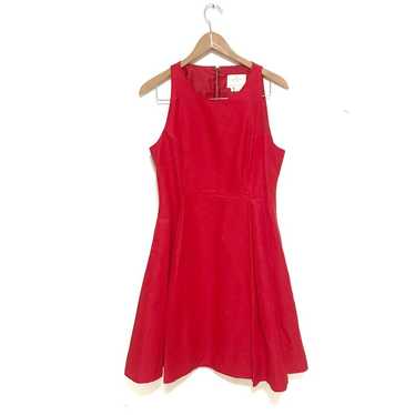 Kate spade red sleeveless pleated dress