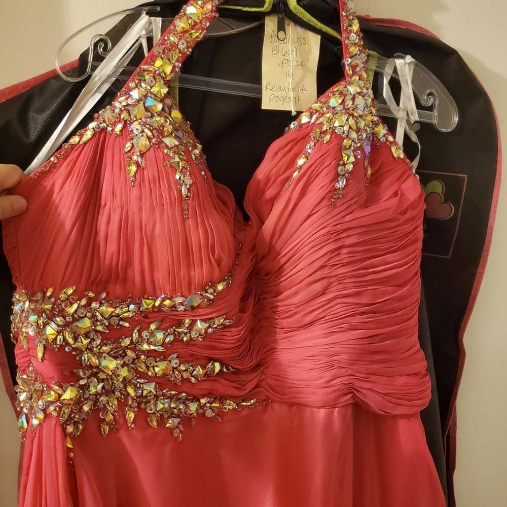 Pink formal dress - image 2