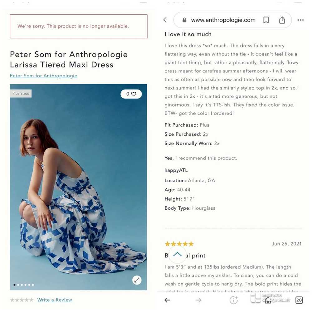 Anthropologie Larissa Tiered Maxi Dress Size 3X (… - image 12