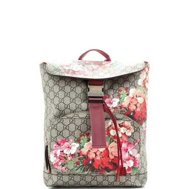 Gucci Buckle Backpack Blooms Print GG Coated Canv… - image 1