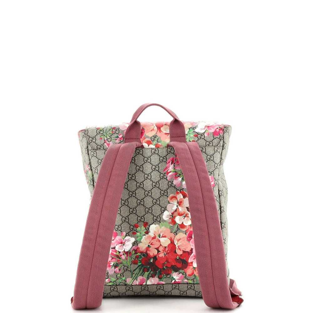 Gucci Buckle Backpack Blooms Print GG Coated Canv… - image 3