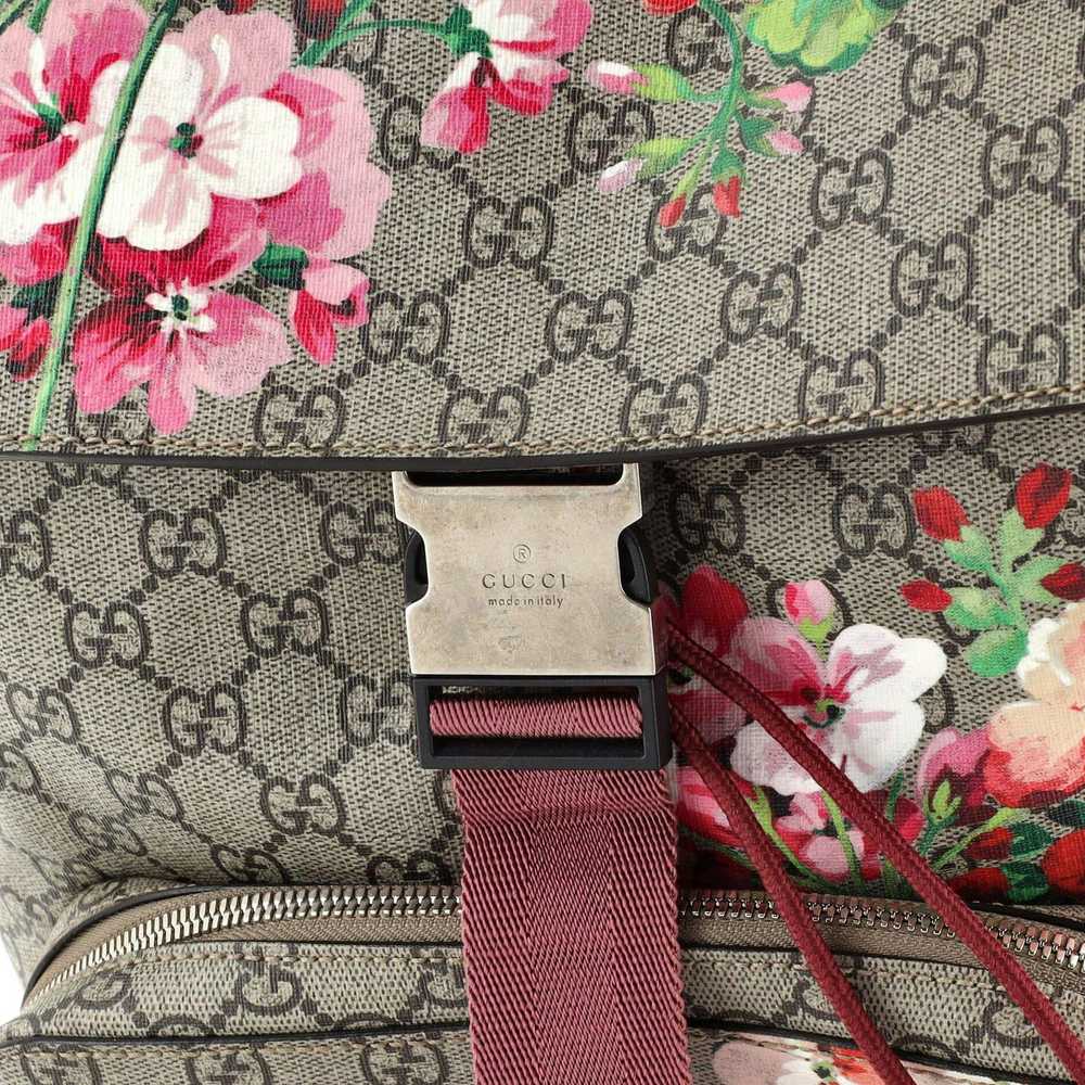 Gucci Buckle Backpack Blooms Print GG Coated Canv… - image 6
