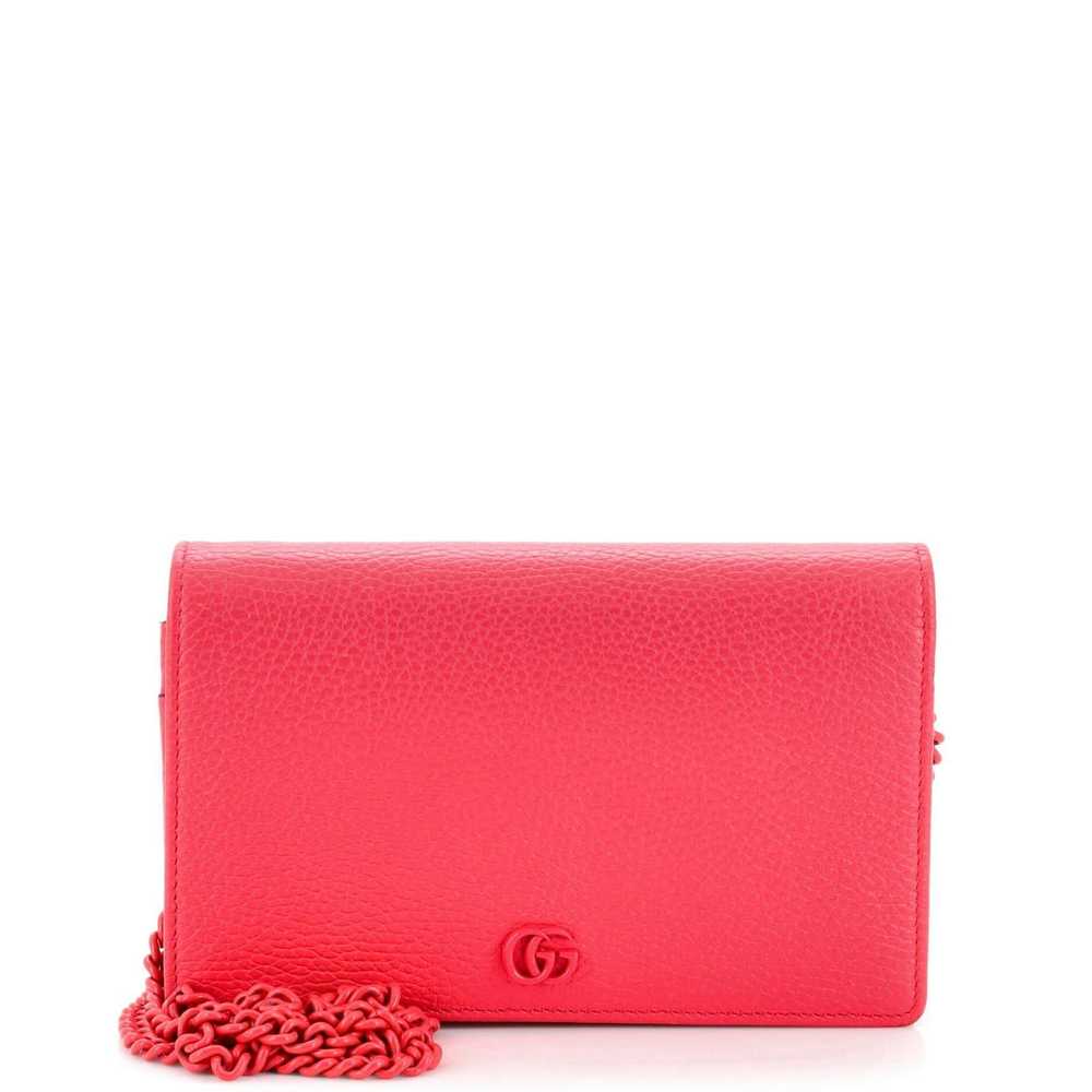 Gucci Petite GG Marmont Chain Wallet Leather Mini - image 1