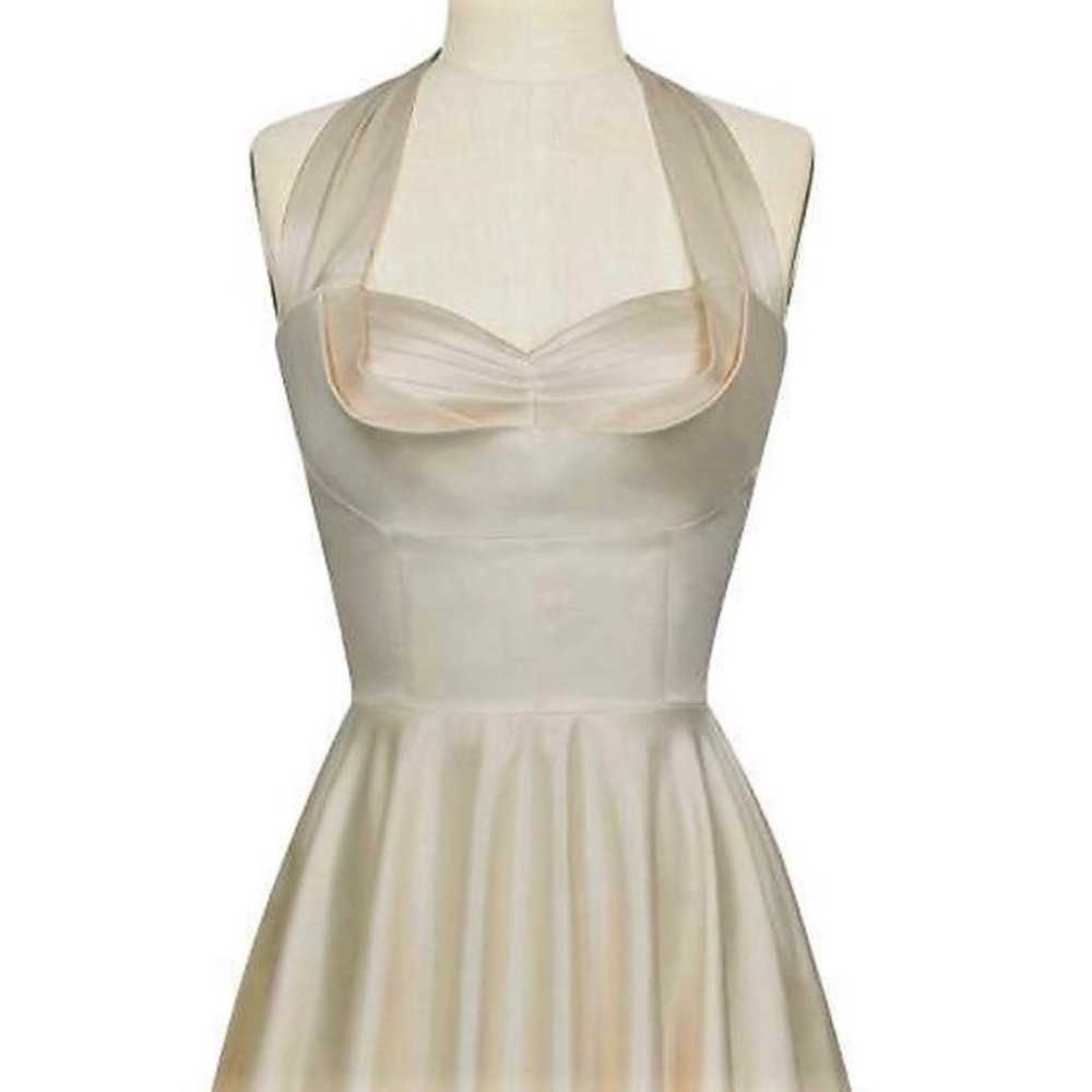 Size 18 Ivory Tea Length Wedsing Dress - image 1