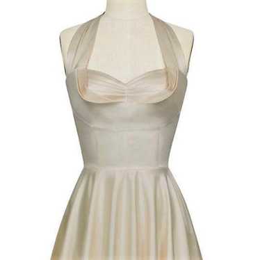 Size 18 Ivory Tea Length Wedsing Dress - image 1