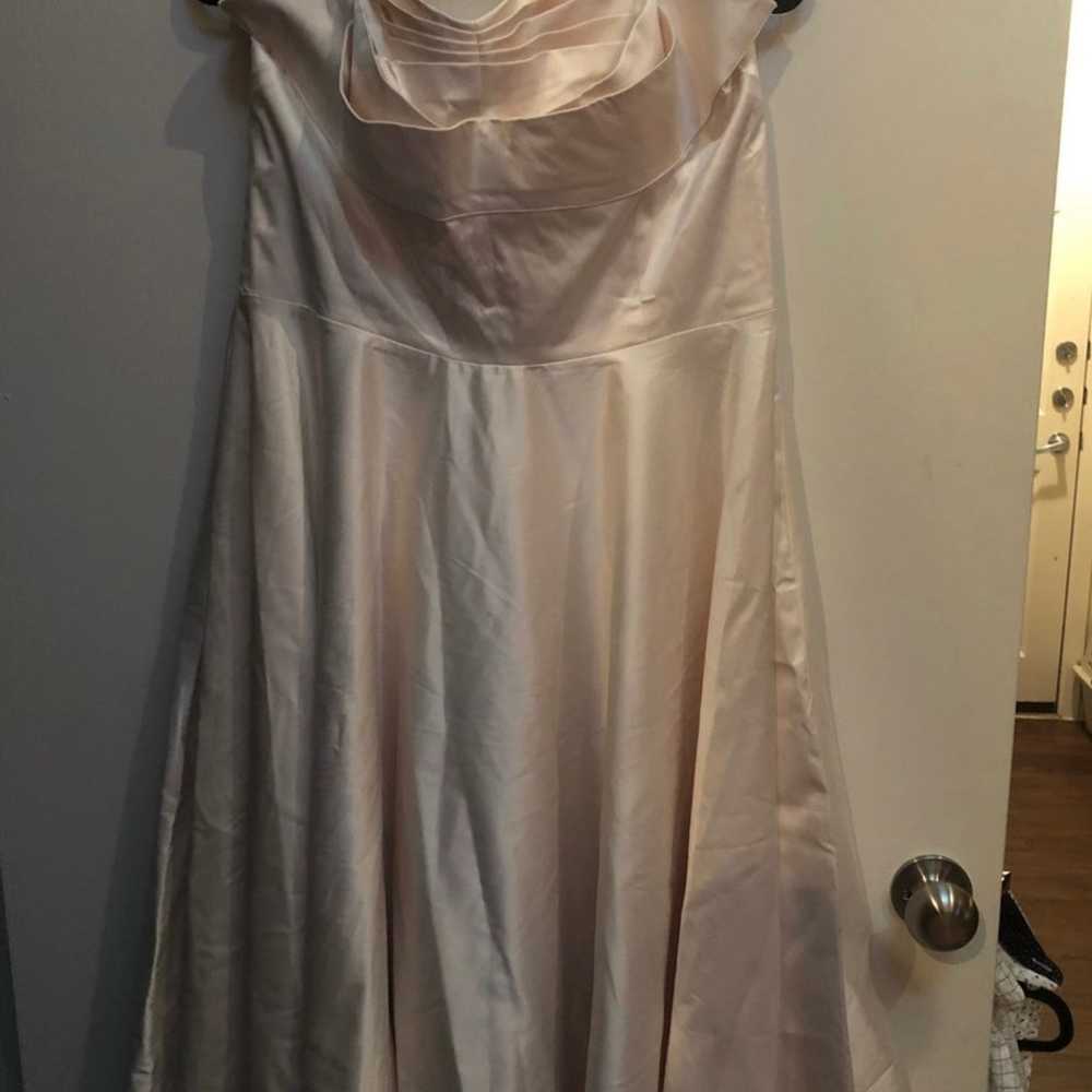 Size 18 Ivory Tea Length Wedsing Dress - image 2