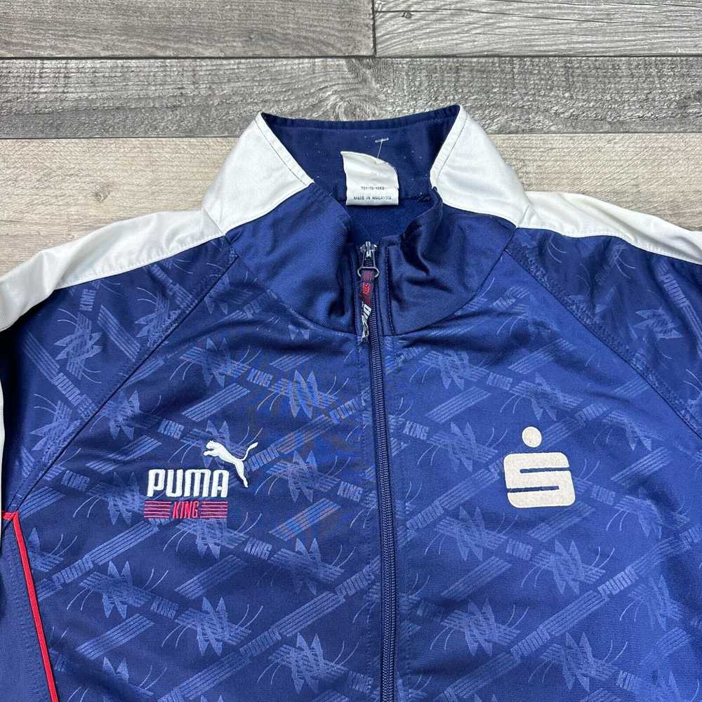 Puma King Track Jacket Sports Vintage Retro Blue … - image 3
