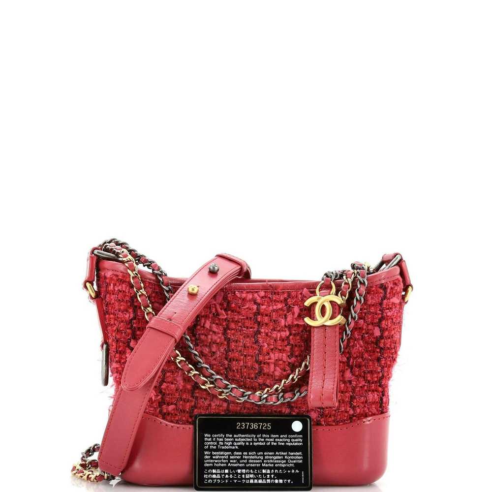 Chanel Gabrielle Hobo Quilted Tweed and Calfskin … - image 2