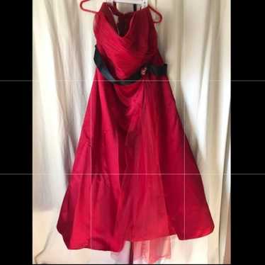 Beautiful Candy Apple Red A Line Dress