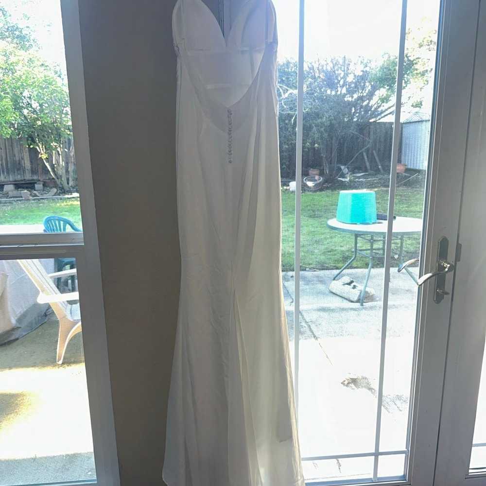 White Gown Wedding Dress - image 6