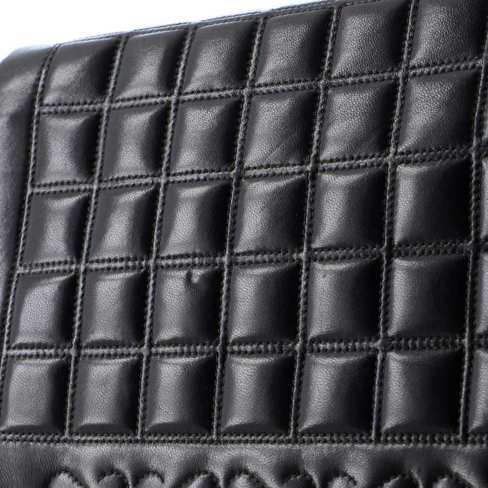 Chanel Square Stitch Frame Clutch Quilted Lambski… - image 7