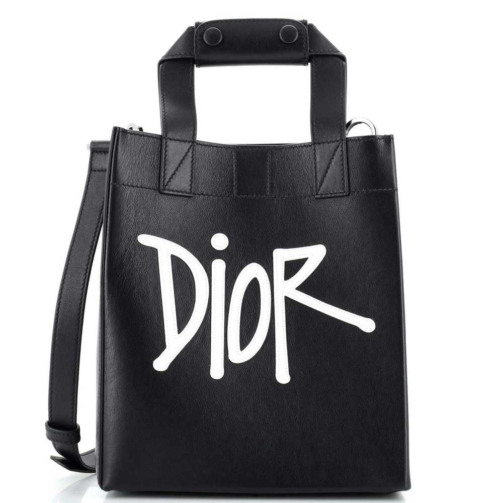 Dior Dior x Shawn Stussy D-Dior Tote Leather with… - image 1