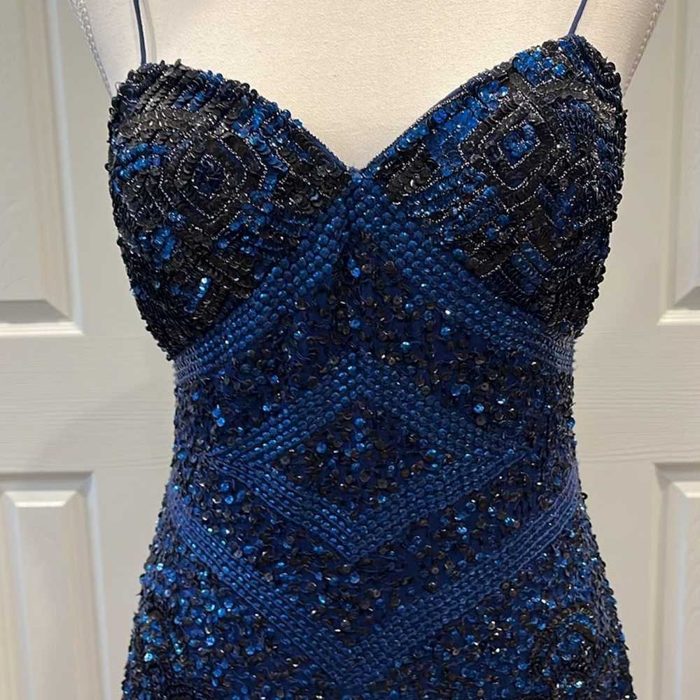 Aidan Mattox Beaded Sequin cocktail dress size 2 - image 3