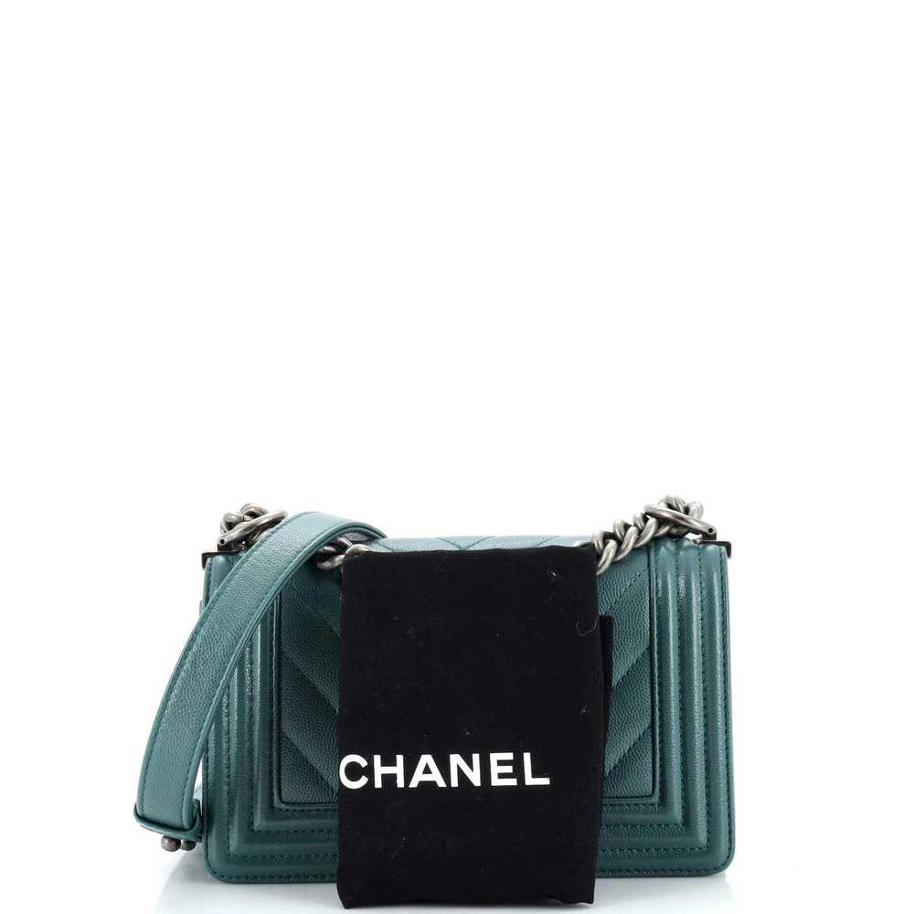Chanel Boy Flap Bag Chevron Caviar Small - image 2