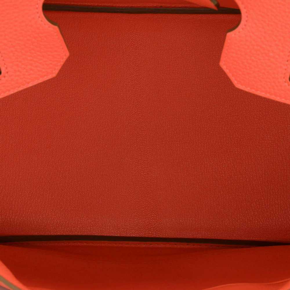 Hermes Birkin Handbag Pink Clemence with Gold Har… - image 6