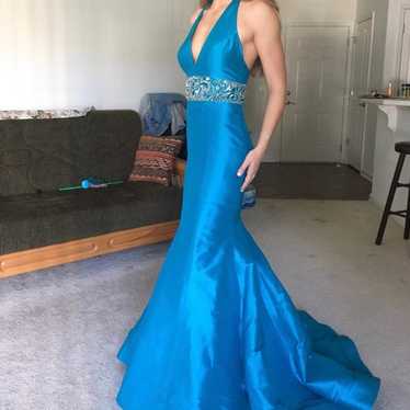 sherri hill Turquoise Gown