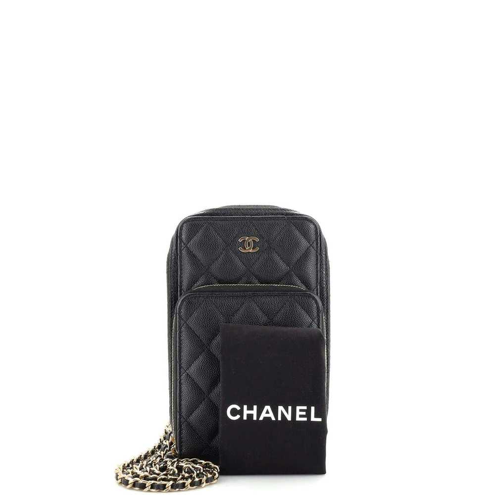 Chanel Zip Around Front Pocket Phone Case with Ch… - image 2