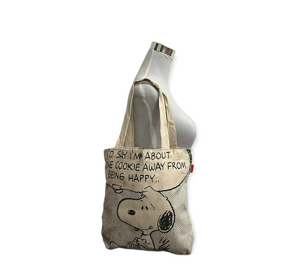 Bag × Peanuts × Streetwear Snoopy Overprint Tote … - image 1