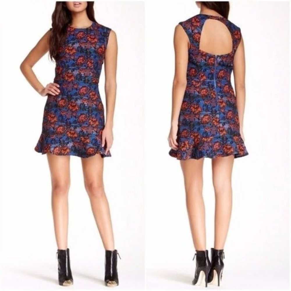 LOVERS + FRIENDS FLORAL RED / BLUE DRESS - SMALL - image 2