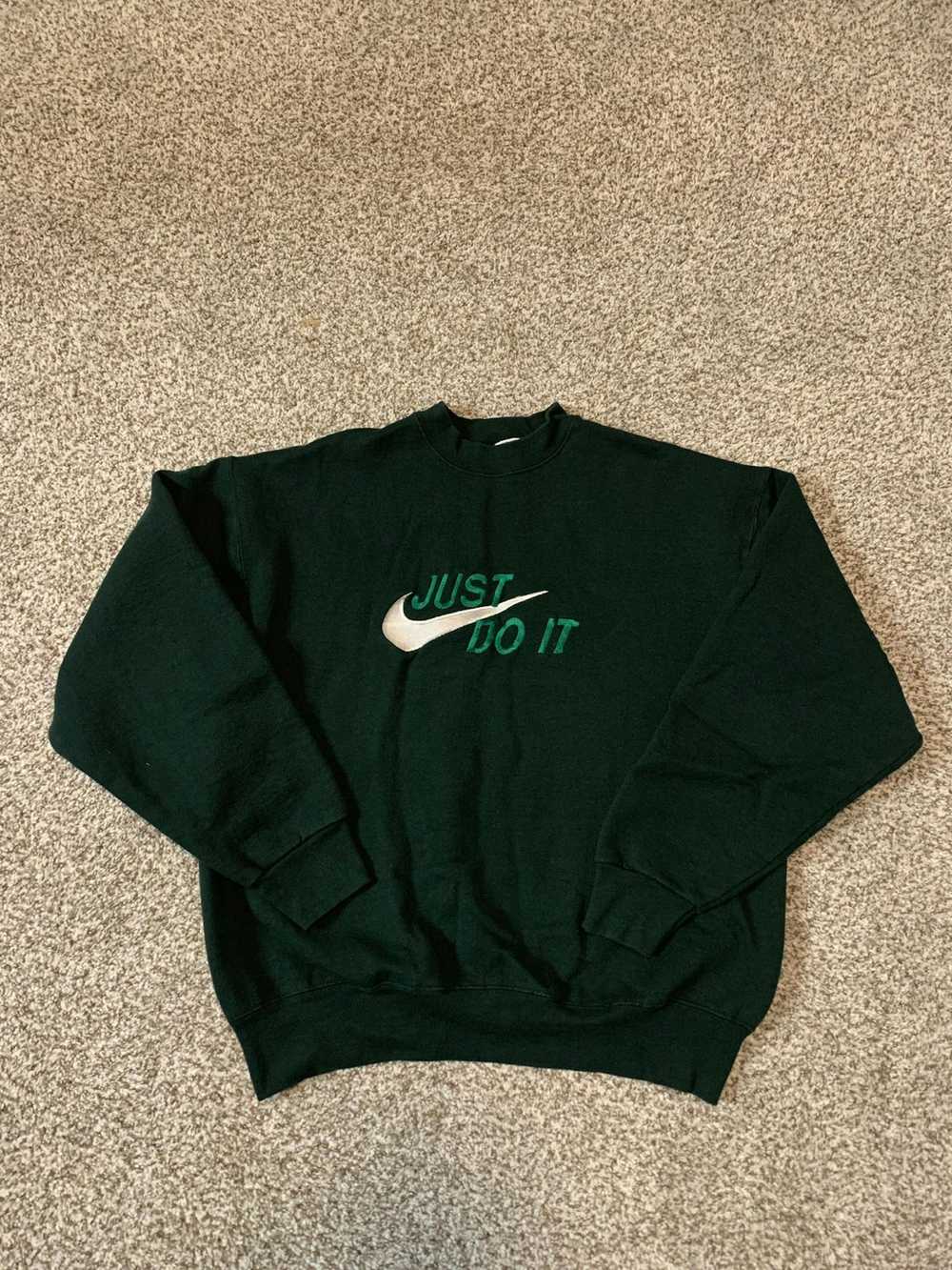 Nike Custom Vintage Nike Swoosh Sweater - image 1