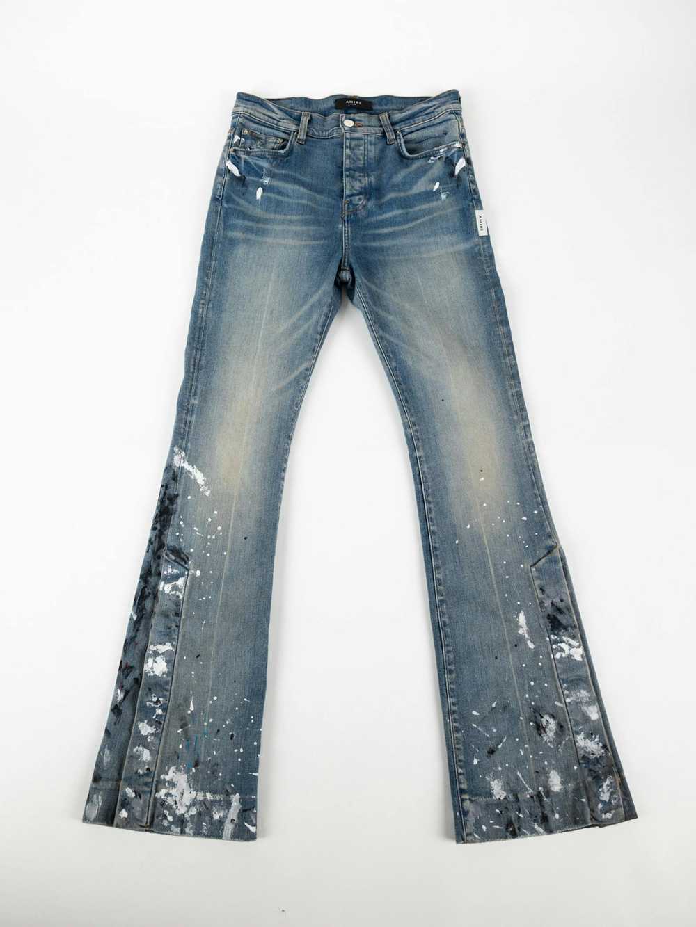 Amiri Amiri Paint Splatter Flare Denim - image 1