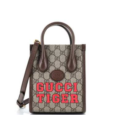 Gucci Interlocking G Patch Tote Printed GG Coated… - image 1