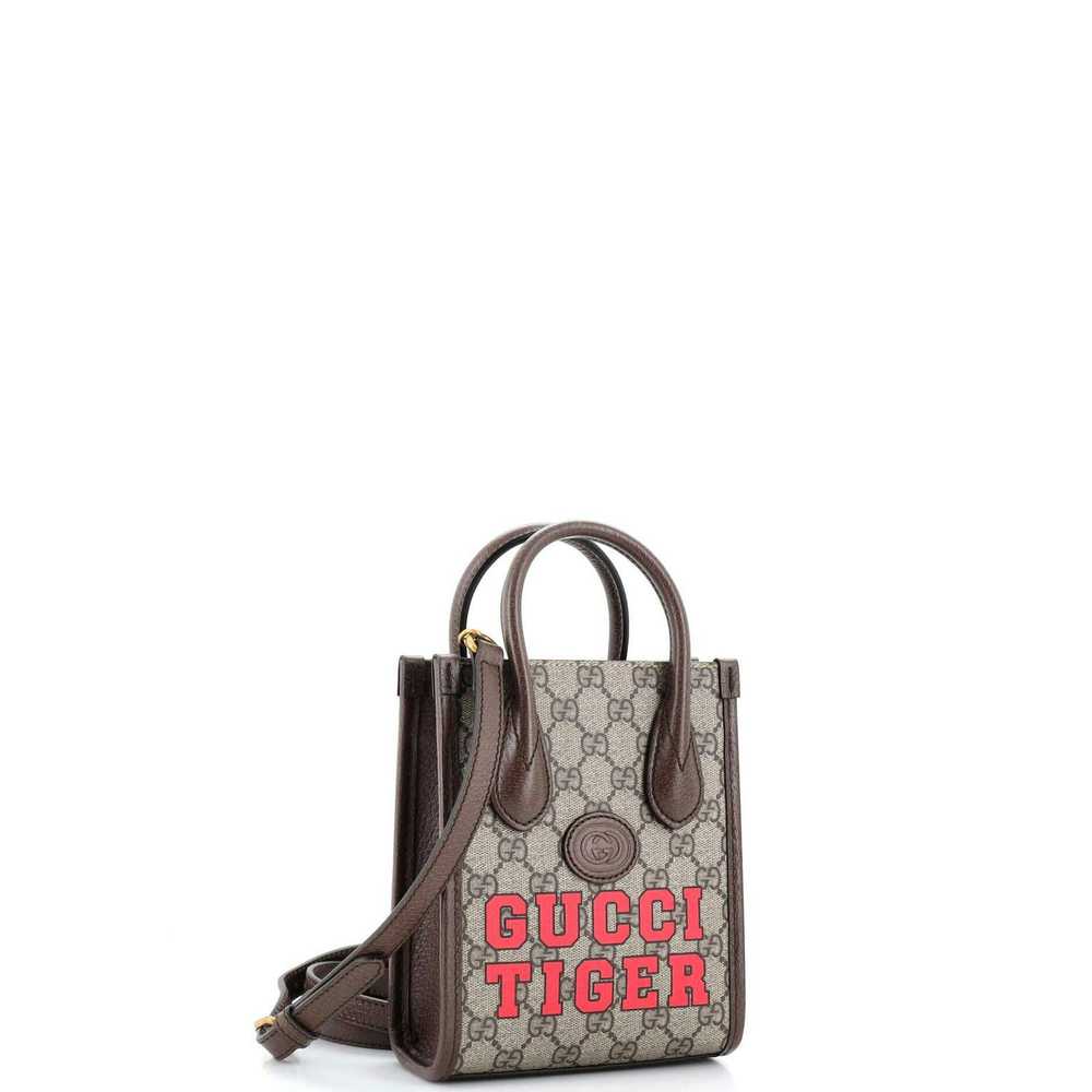 Gucci Interlocking G Patch Tote Printed GG Coated… - image 2