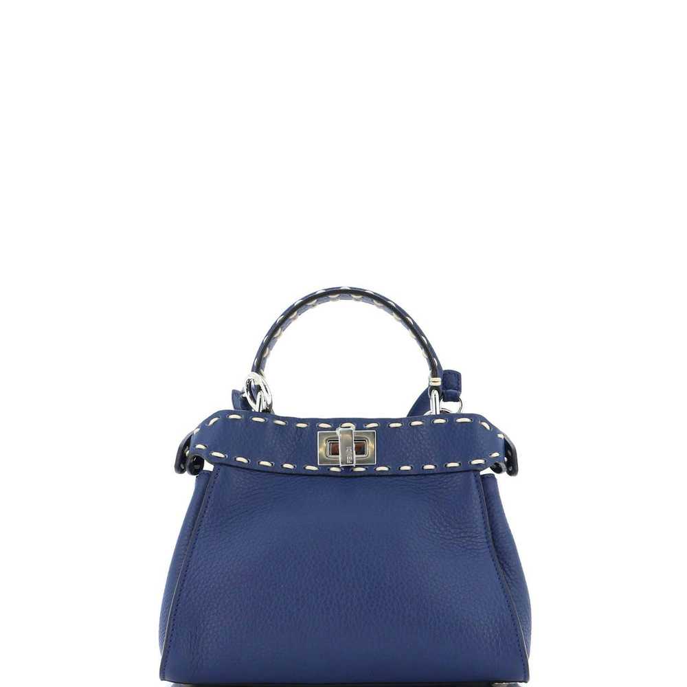 Fendi Iconic Selleria Peekaboo Bag Leather Mini - image 3
