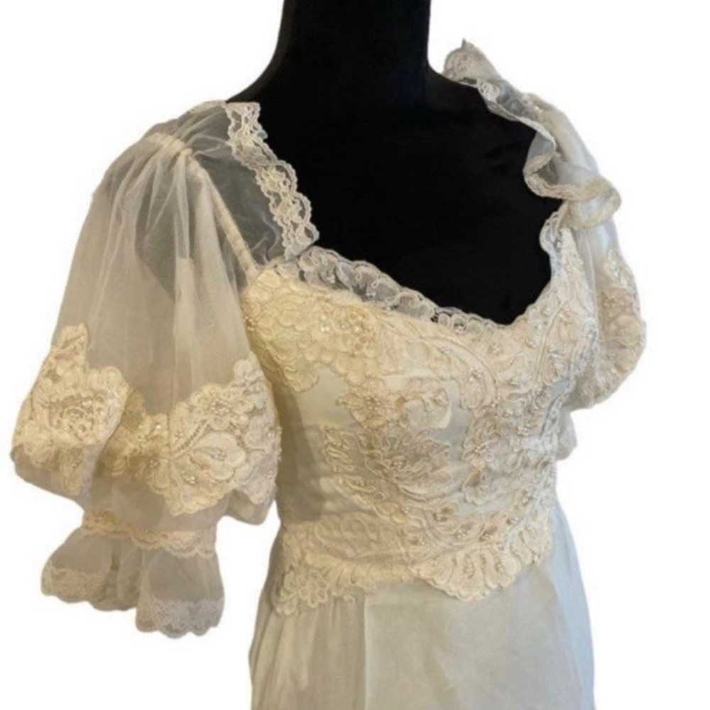 Vintage Alfred Angelo Wedding Dress - Size 6 - image 3