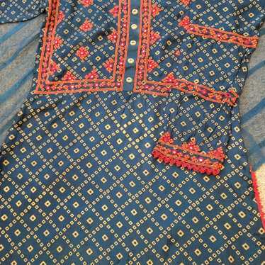Embroidered Silk Dress - image 1