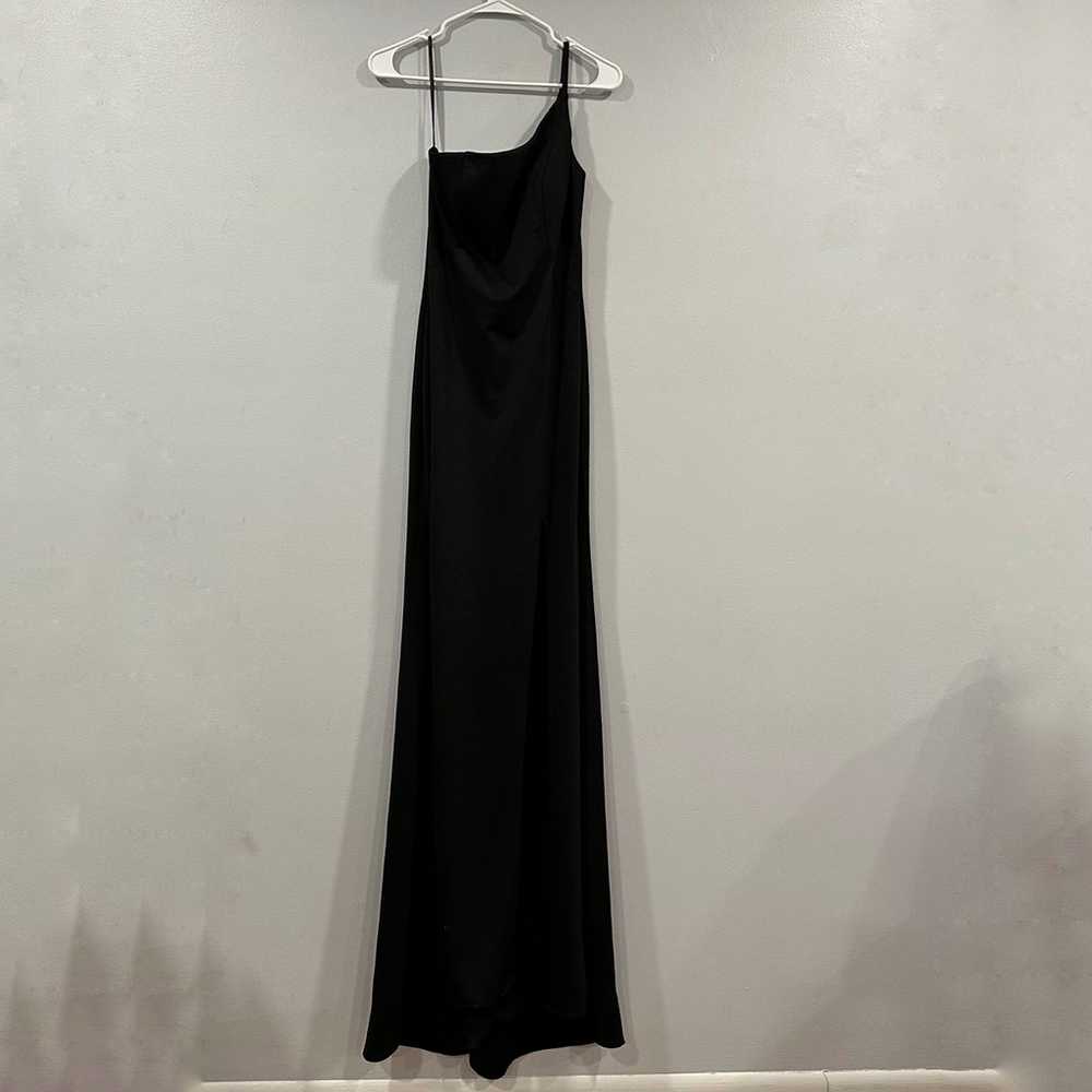 La Femme 28176 Black One Sleeve Dress 6 - image 2