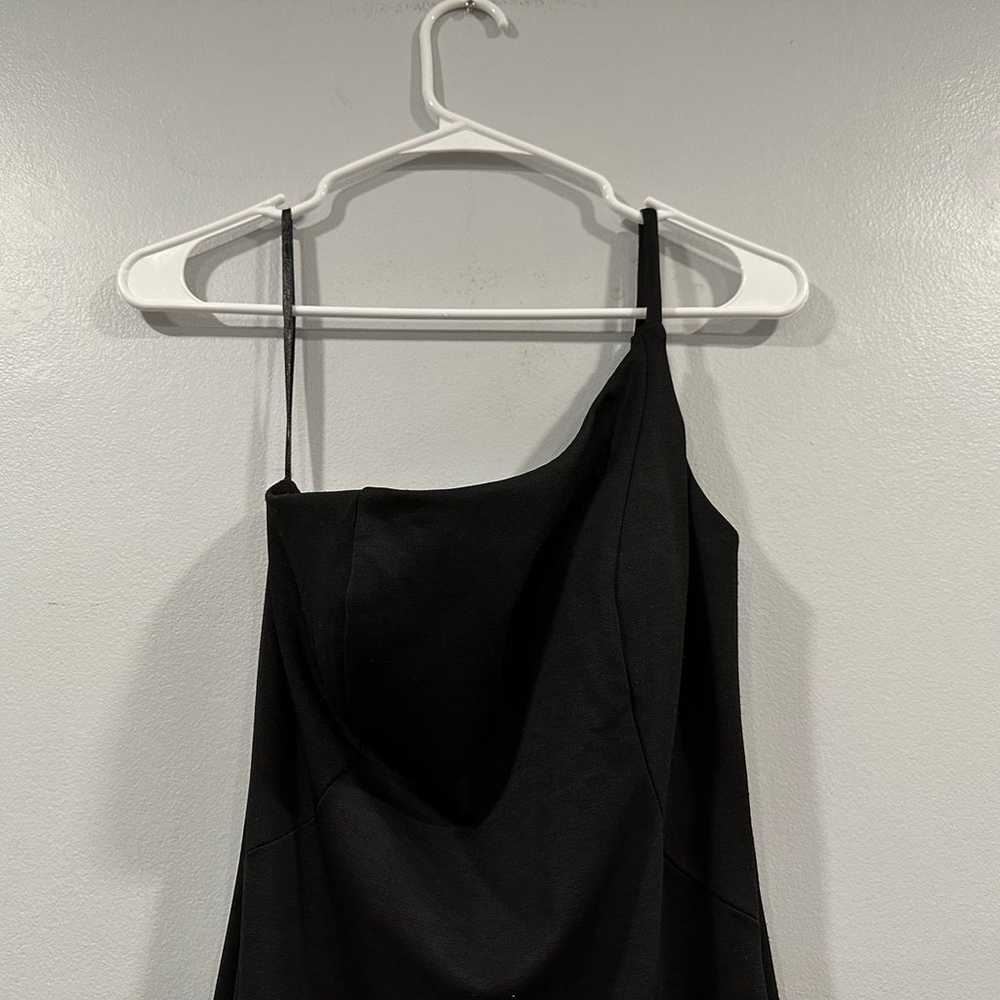 La Femme 28176 Black One Sleeve Dress 6 - image 3