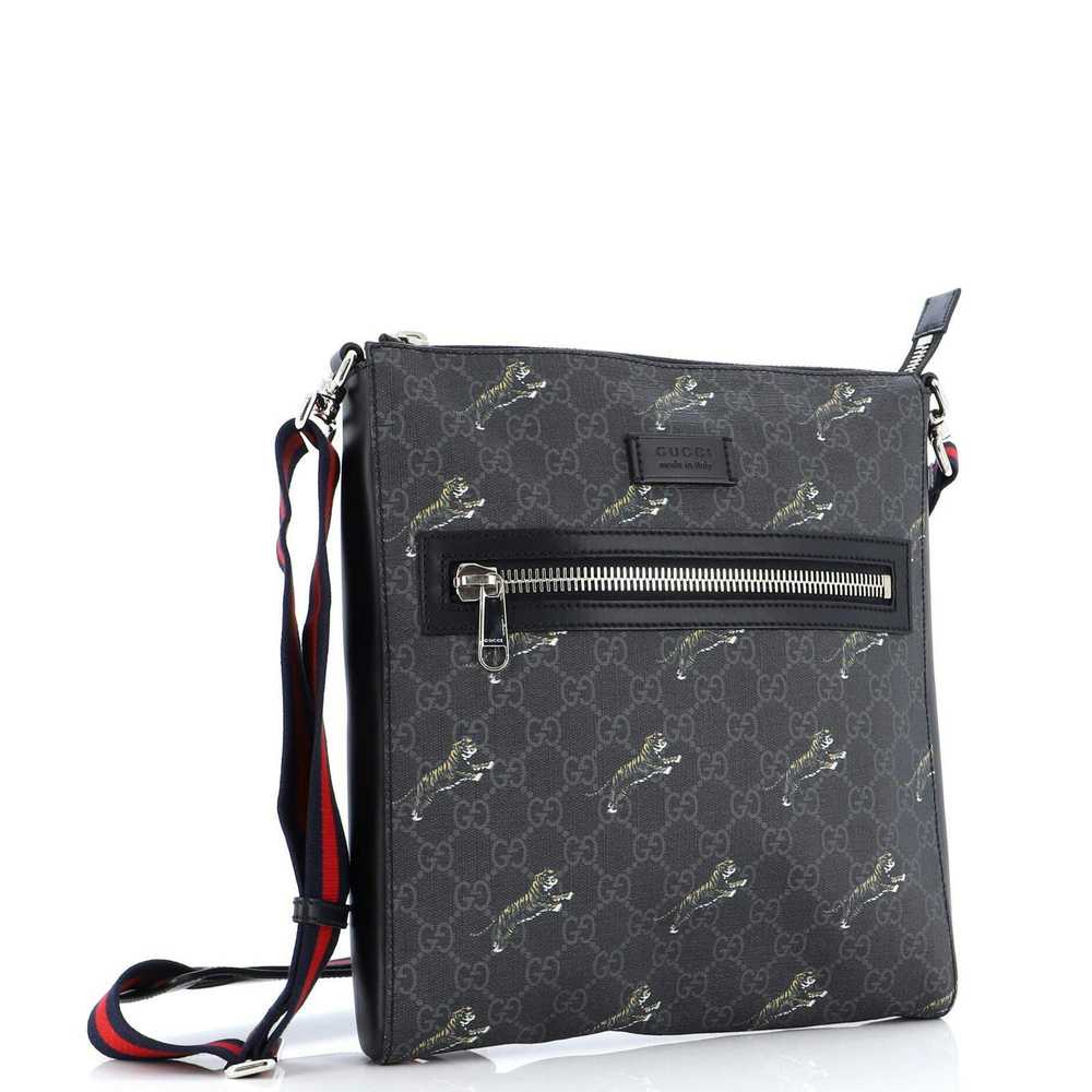 Gucci Web Strap Front Zip Messenger Bag Printed G… - image 2