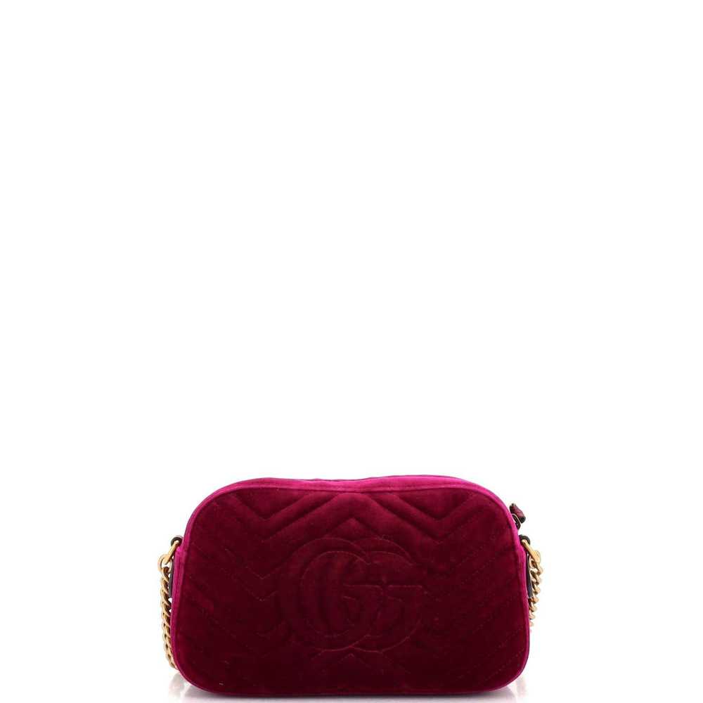 Gucci GG Marmont Shoulder Bag Matelasse Velvet Sm… - image 3