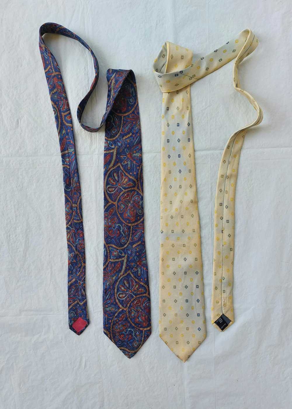 Balenciaga Vtg BALENCIAGA PARIS silk ties - image 1