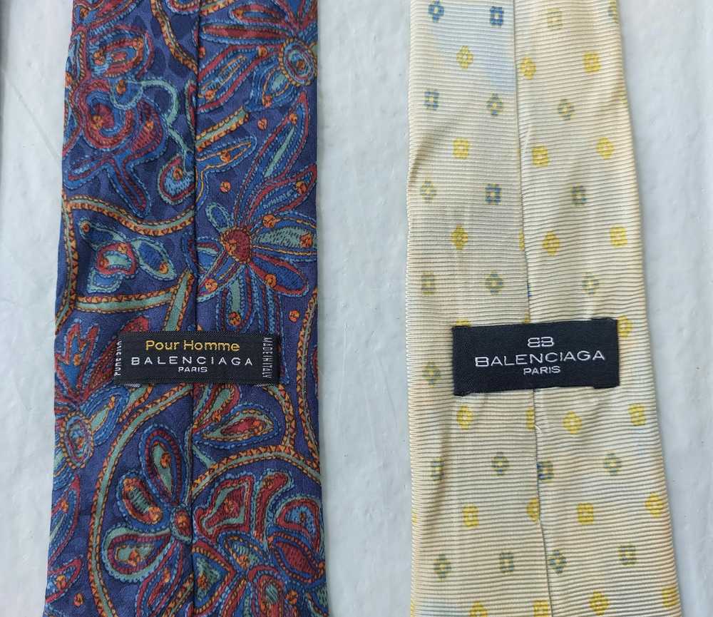 Balenciaga Vtg BALENCIAGA PARIS silk ties - image 3