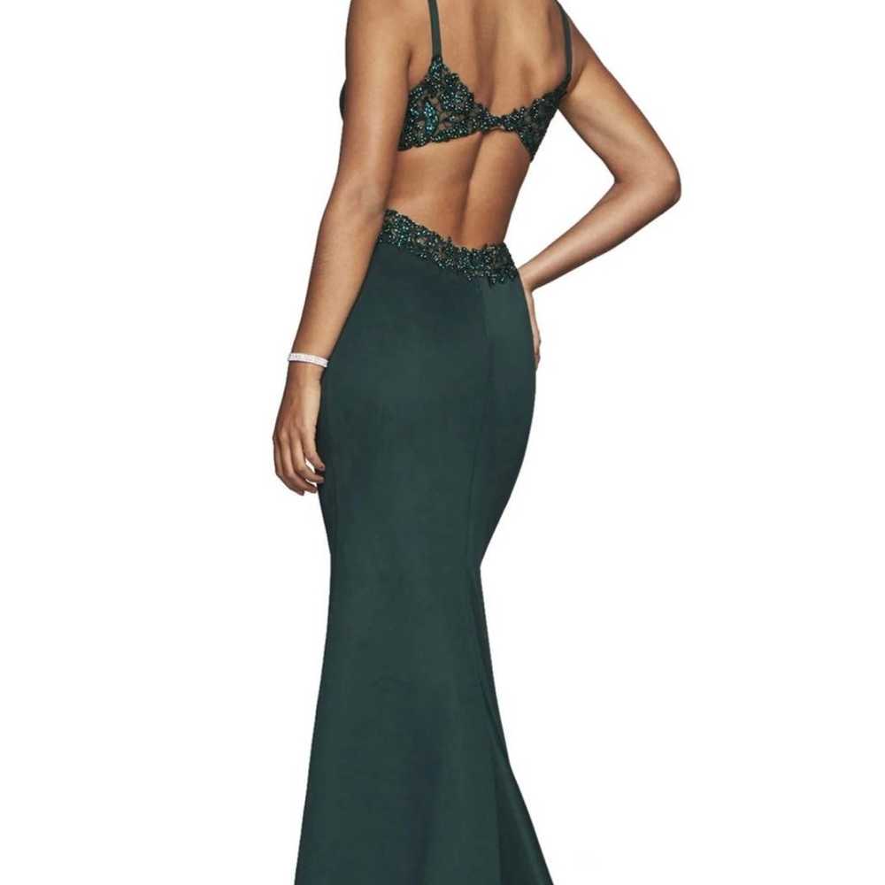 Faviana Emerald Green Dress - image 2