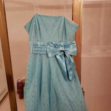 Size 9/10  Baby Bluish Greenish  Dress - image 1