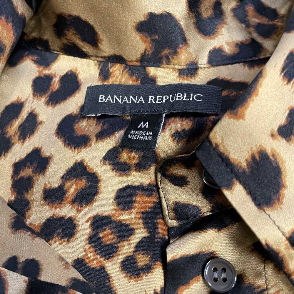 Banana Republic Muse 100% Silk Leopard Print Maxi… - image 3