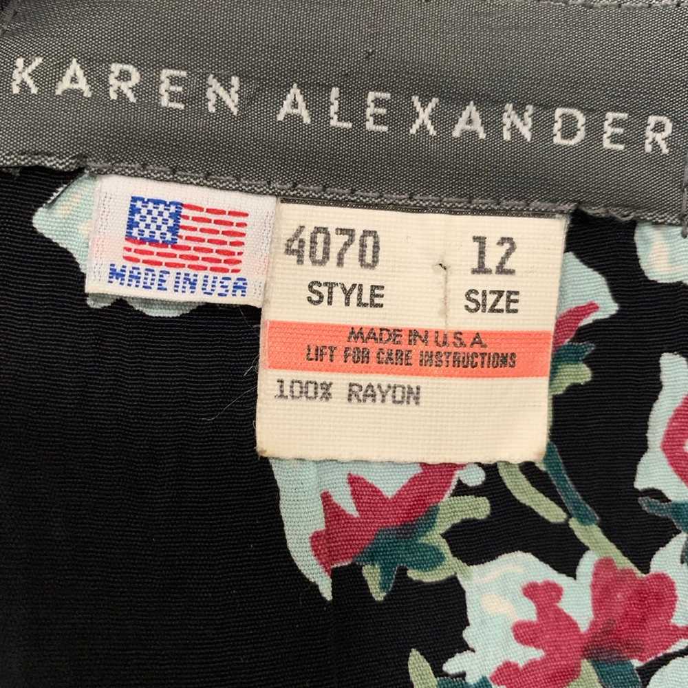 80s does 30s Karen Alexander Romance Dress - image 6