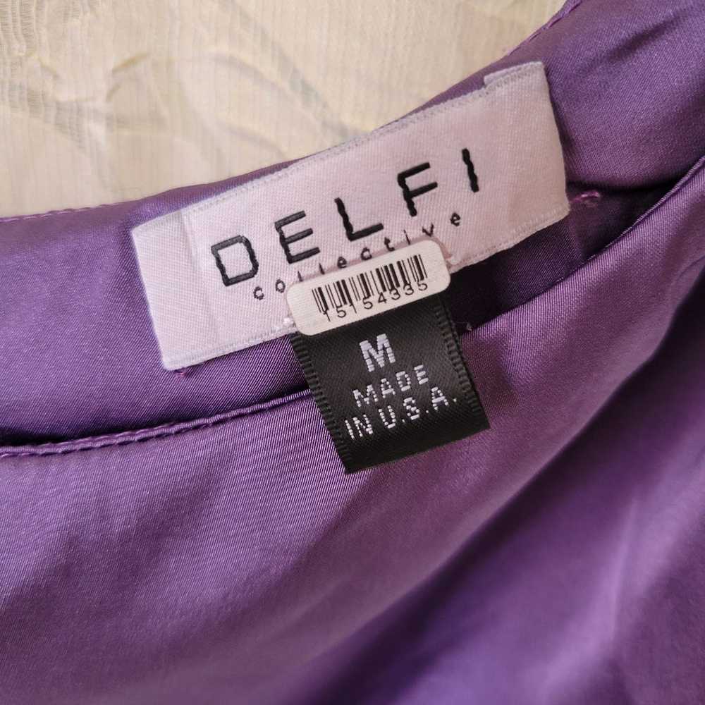 Rent the runway sz M Delfi Solie purple silk one … - image 10
