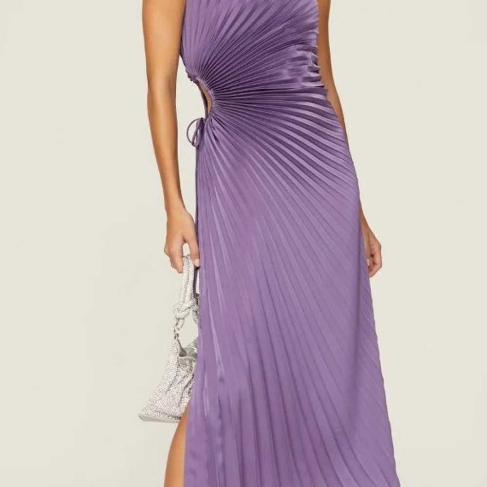 Rent the runway sz M Delfi Solie purple silk one … - image 1