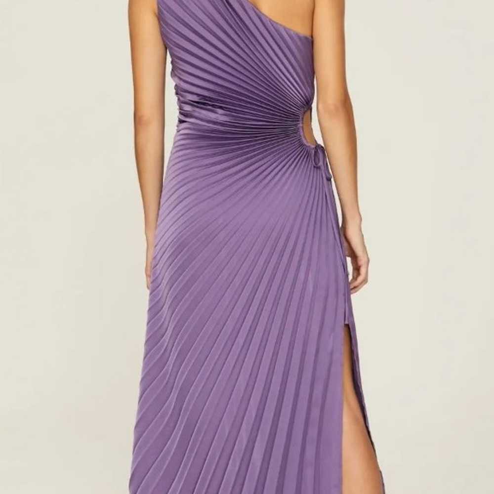 Rent the runway sz M Delfi Solie purple silk one … - image 2