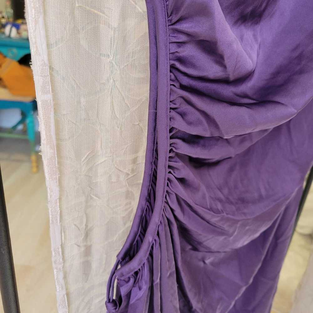 Rent the runway sz M Delfi Solie purple silk one … - image 8