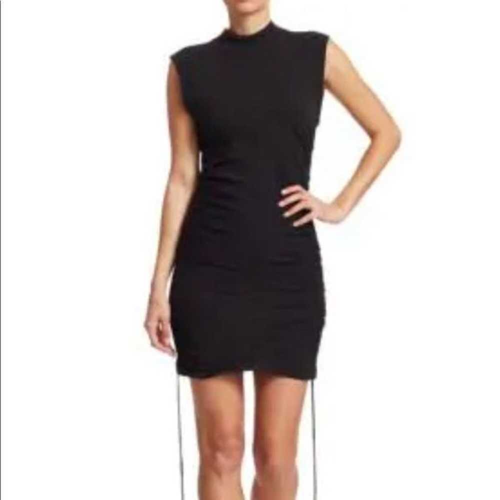 Alexander Wang Black wash+Go side tie dress, size… - image 1