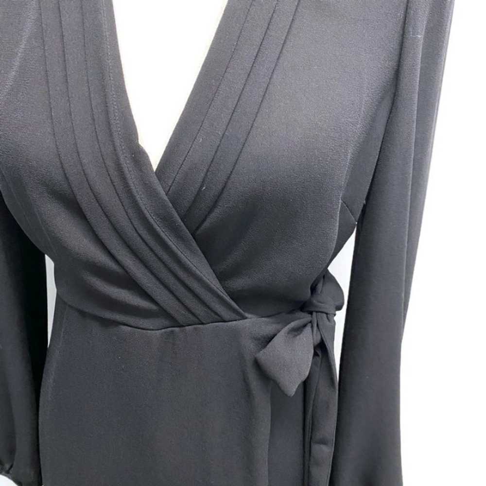 Diane Von Furstenberg Black Wrap Dress - image 3