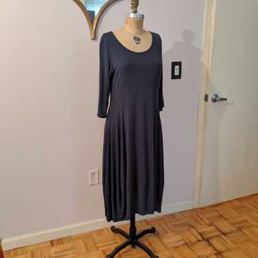 Eileen Fisher Navy Blue Knit dress - image 1
